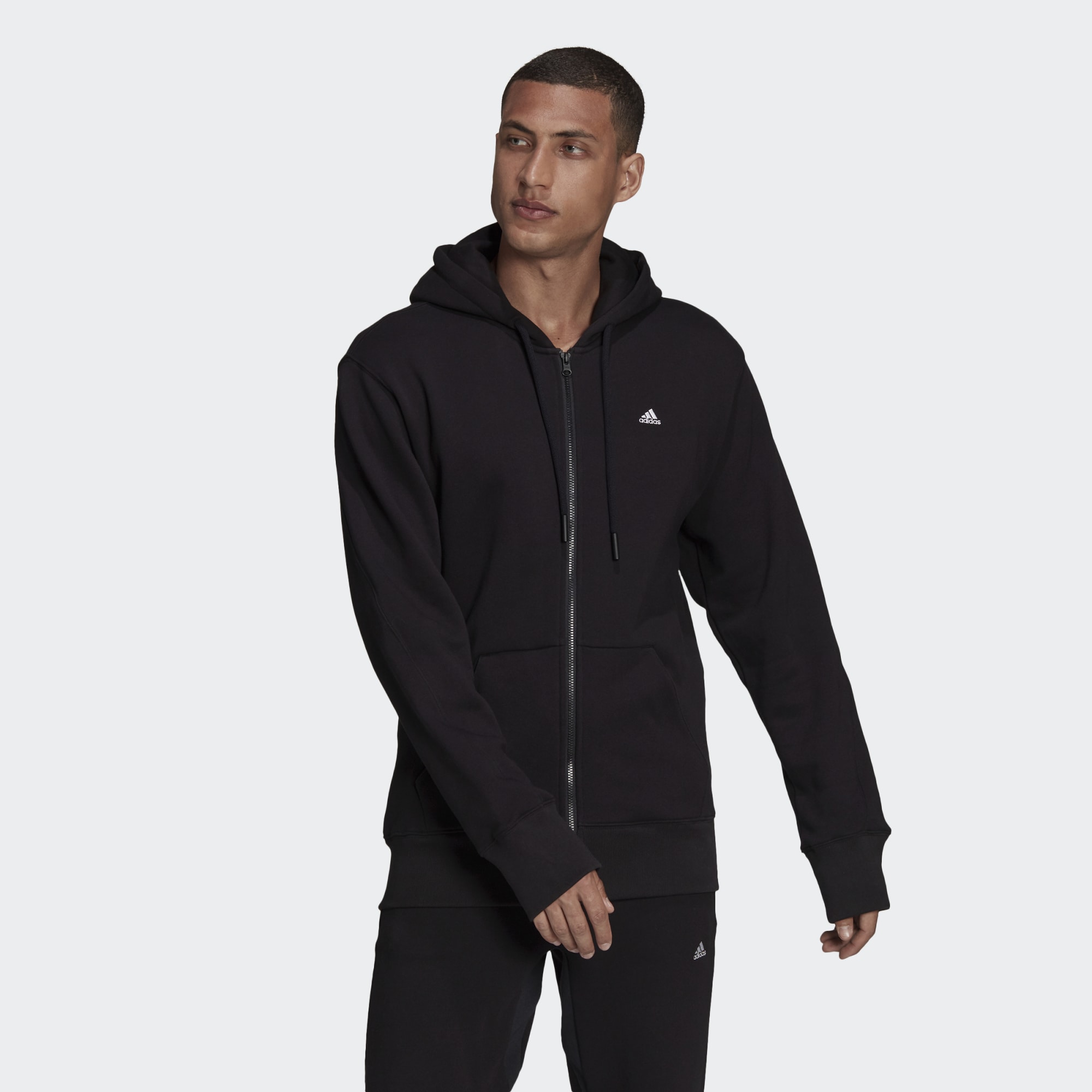 фото Толстовка мужская adidas h45369 черная 2xl