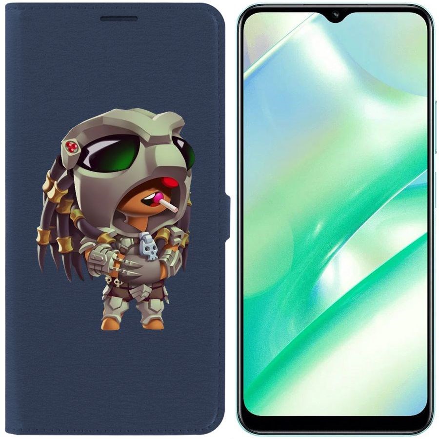 

Чехол-книжка Eco Book для Realme C33 Brawl Stars-Леон Хищник