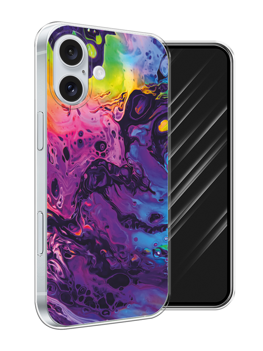 

Чехол Awog на Apple iPhone 16 Plus "ACID fluid", Бордовый, 16150-1