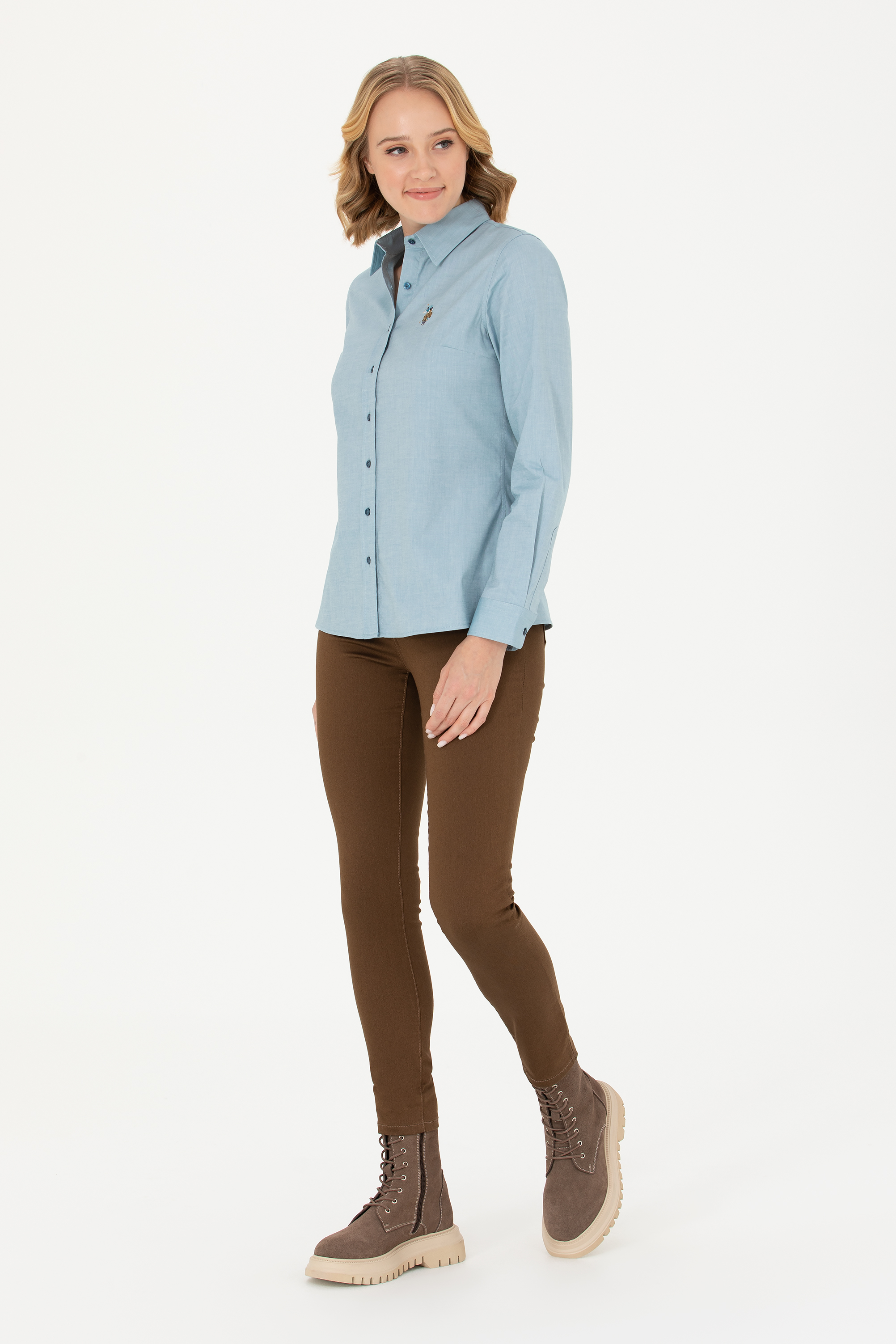 

Брюки женские U.S. POLO Assn. G082GL0780AGUSE коричневые 38, Коричневый, G082GL0780AGUSE