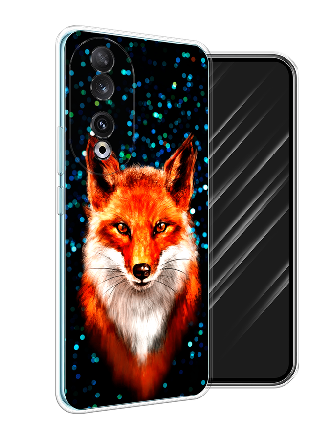 

Чехол Awog на Honor 90 "Волшебная лиса", Оранжевый;черный;белый