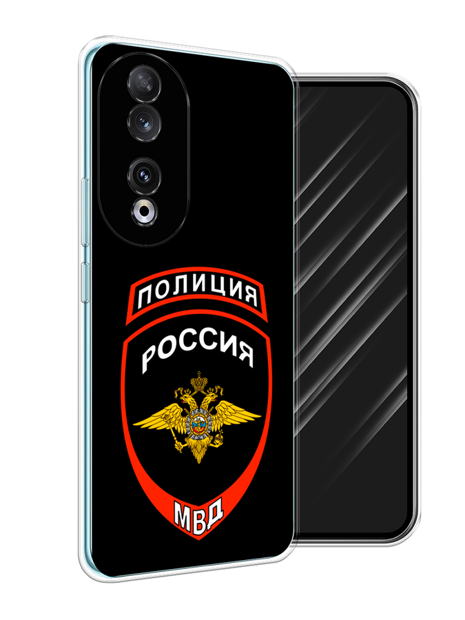 

Чехол Awog на Honor 90 "Полиция шеврон", Черный;красный;белый