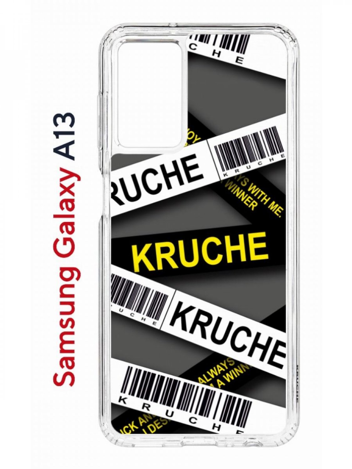 Чехол на Samsung A13 Kruche Print Kruche, противоударный бампер, с защитой камеры