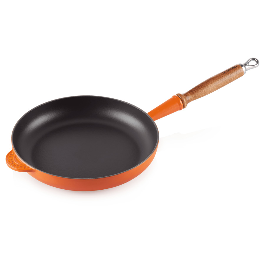 фото Сковорода le creuset flame d24 см, огненная лава, чугун