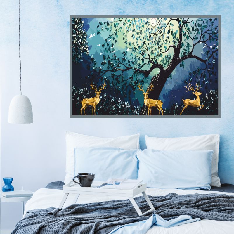 

Постер на стену ПолиЦентр Современное искусство Олени 50х40 см, СовременноеискусствоОлени