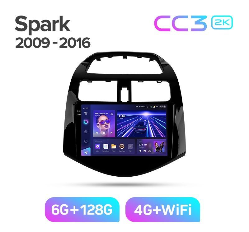 Магнитола TEYES CC3 2K 6128ГБ CHEVROLET SPARK 2009-2016 г 4289000₽