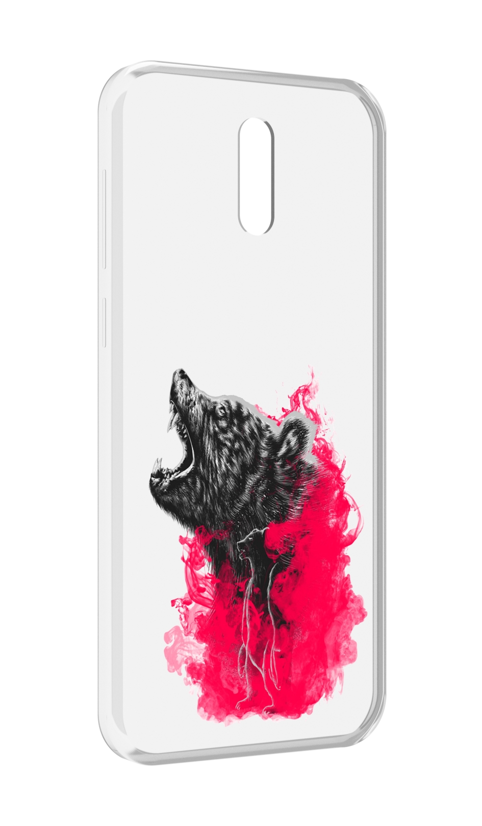 

Чехол MyPads медведь в дымке для Alcatel 3L (2019), Прозрачный, Tocco