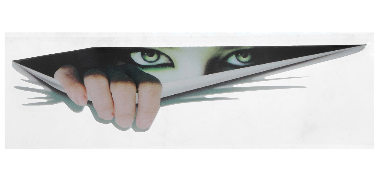 

Наклейка на авто 3D, светоотражающая, "Глаза", 21x5 см