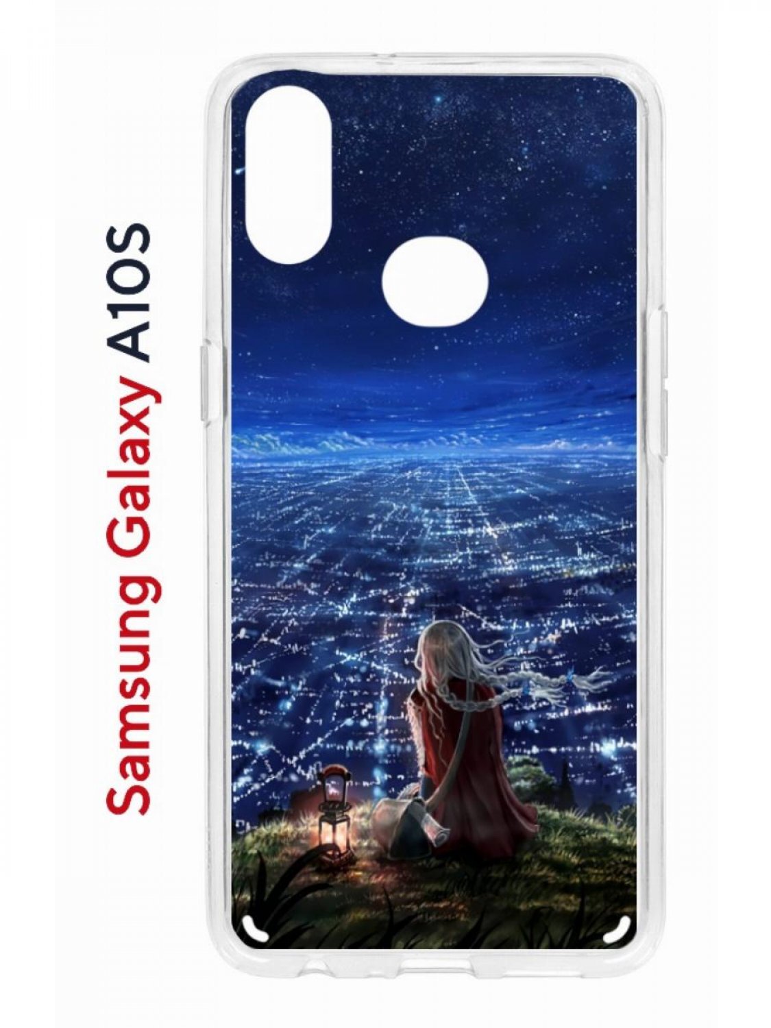 Чехол на Samsung Galaxy A10S с принтом Kruche Print Ночные Огни, противоударный бампер
