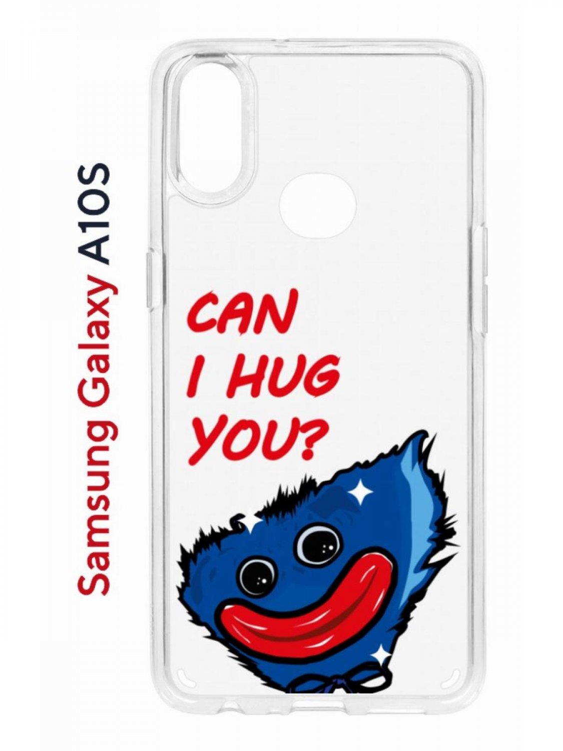 фото Чехол на samsung galaxy a10s с принтом kruche print can i hug you, противоударный бампер кruче