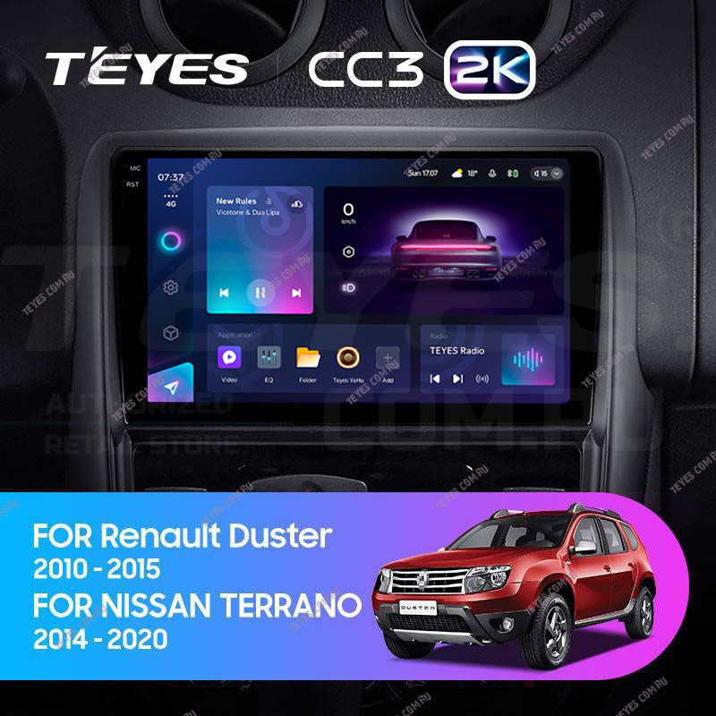 

Штатная магнитола Teyes CC3 2K 360 6/128 Renault Duster 1 (2010-2015), CC3 2K