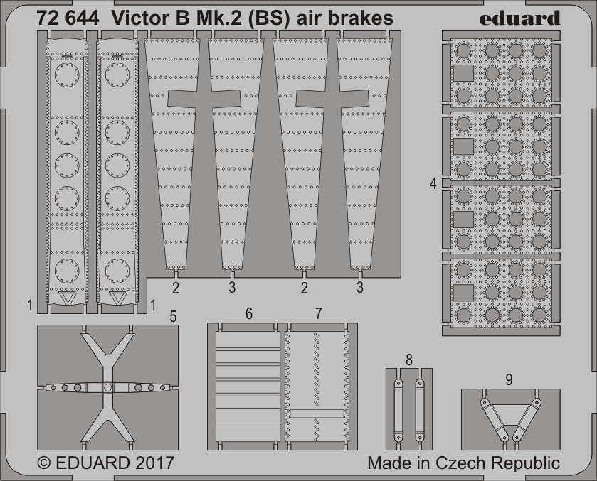 фото Фототравление eduard victor b mk.2 (bs) тормозные щитки