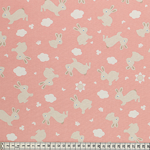 

Ткань MEZfabrics "Bunny & Cloud", ширина 144-146см, MEZ, C131037 (03003), 1 метр, Розовый, 03003