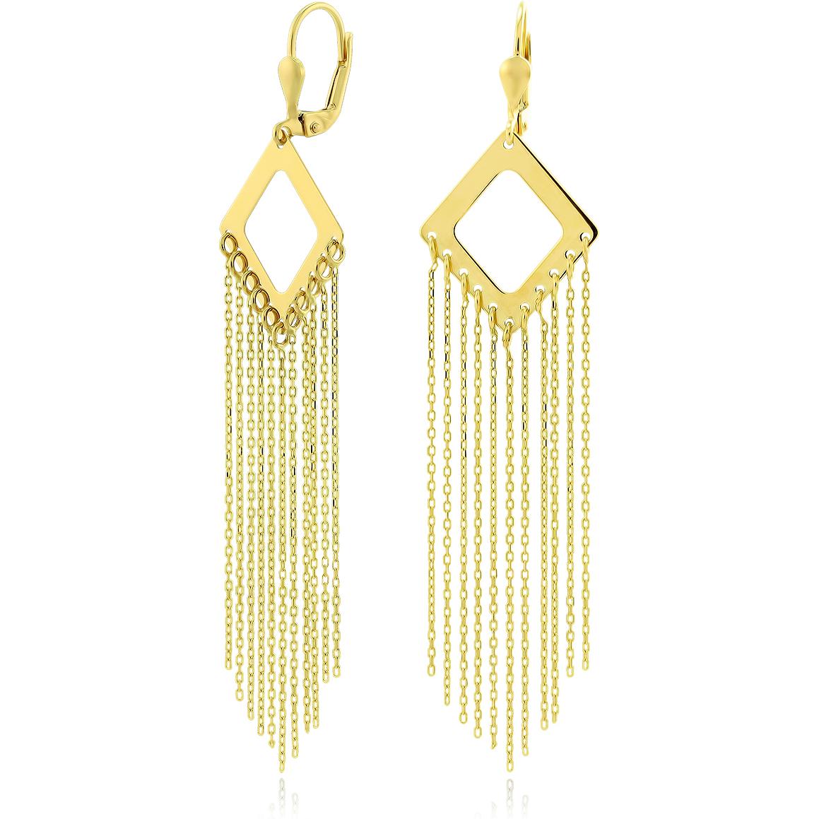 

Серьги шандельеры из золота MOSTAR JEWELLERY P37E0053, без вставки, P37E0053