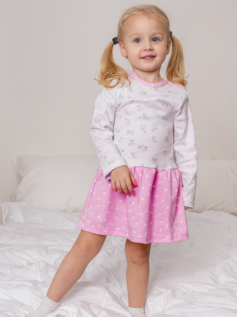Платье детское для девочек КотМарКот 2000123 Цвет розовый размер 86