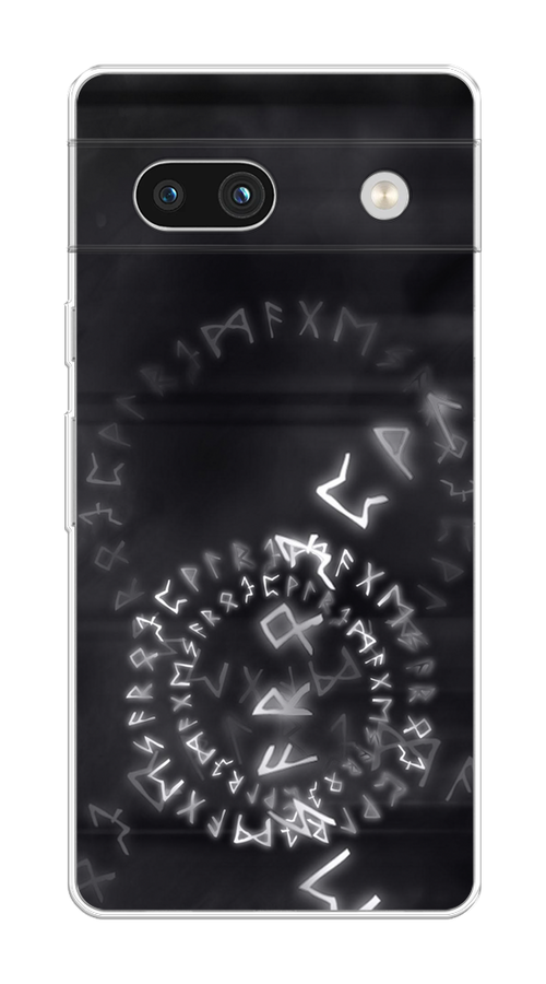 

Чехол на Google Pixel 7A "Руны", Серый;черный, 271450-3