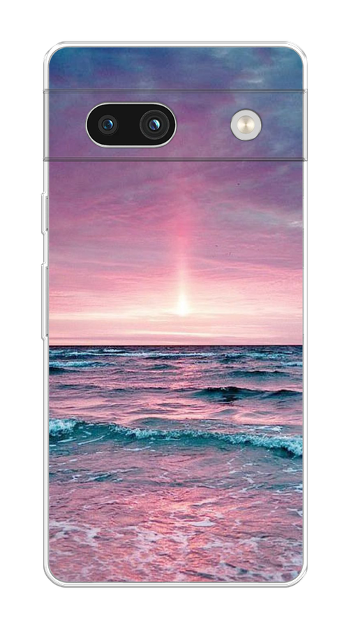 

Чехол на Google Pixel 7A "Восход 3", Розовый;голубой, 271450-2