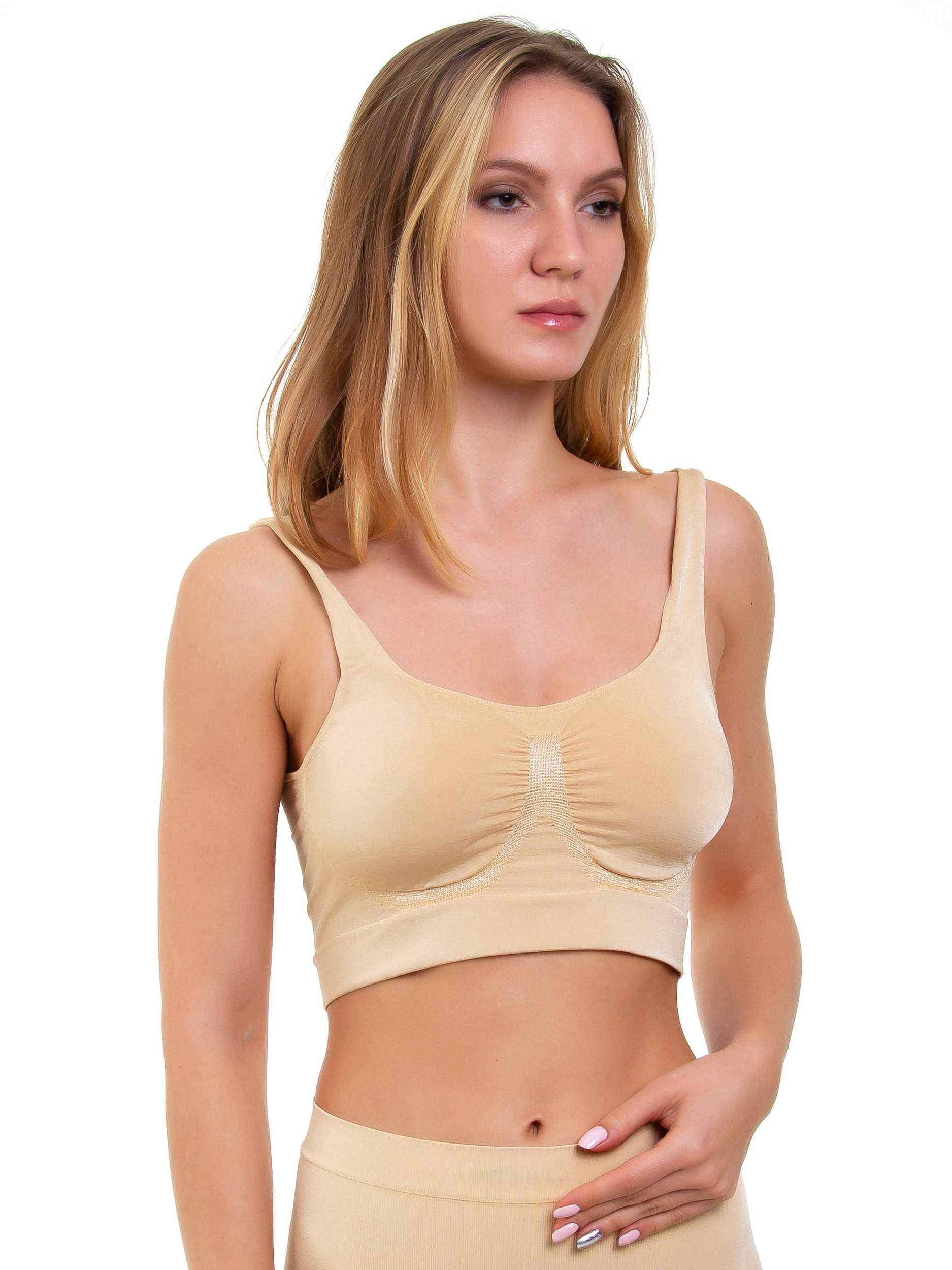 фото Топ женский mademoiselle top shaper (ilar) бежевый 44-46