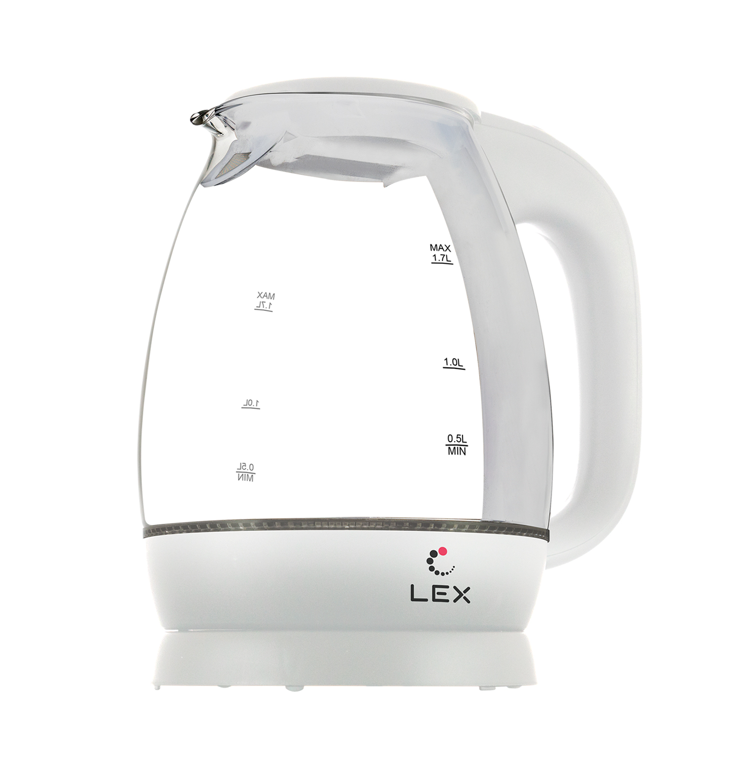 фото Чайник электрический lex lx 3002-3 1.7 л white