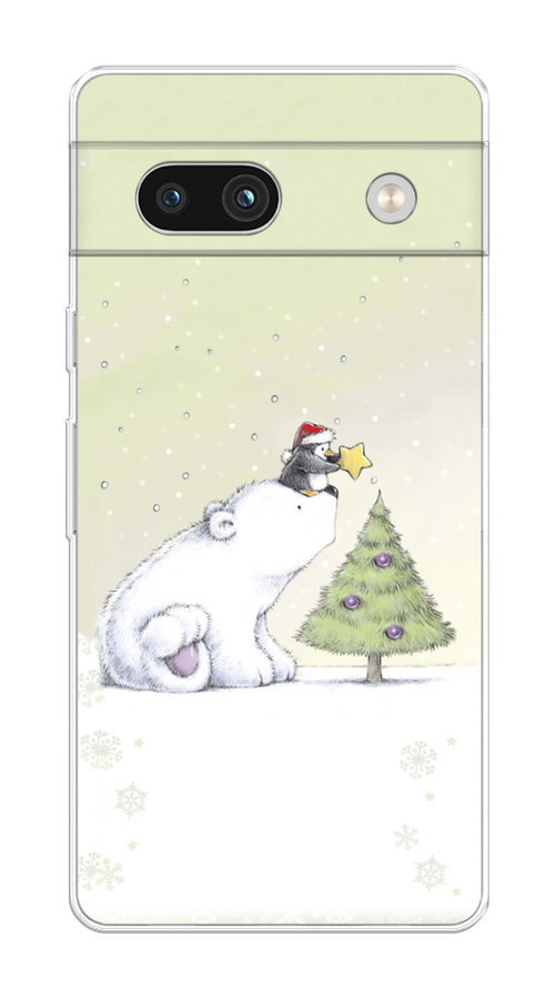 

Чехол на Google Pixel 7A "Украшение елки", Белый;бежевый, 271450-5