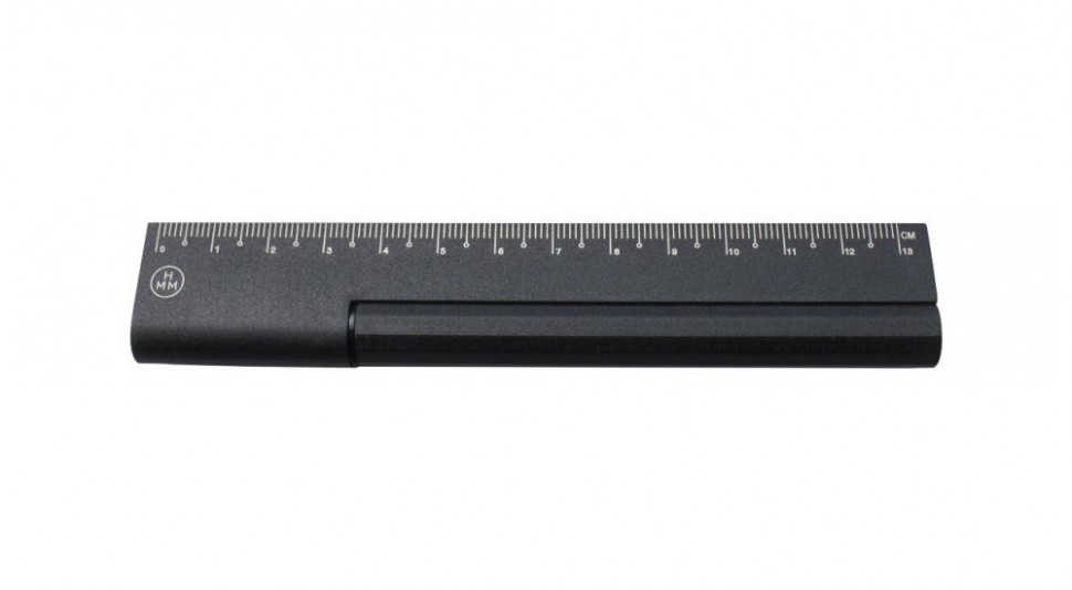Набор HMM Rule/One 3 в 1: шариковая ручка, линейка, стилус, цвет Черный (CW-001)