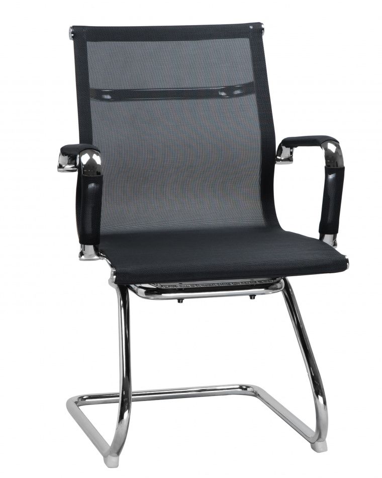 Офисное кресло для посетителей Лого-М DOBRIN CODY черная сетка