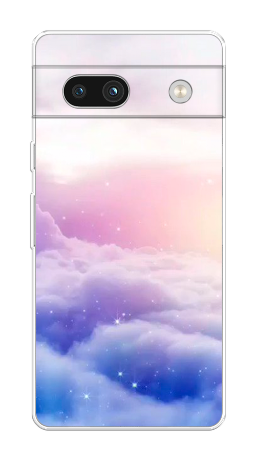 

Чехол на Google Pixel 7A "Небеса", Голубой;белый;розовый, 271450-2