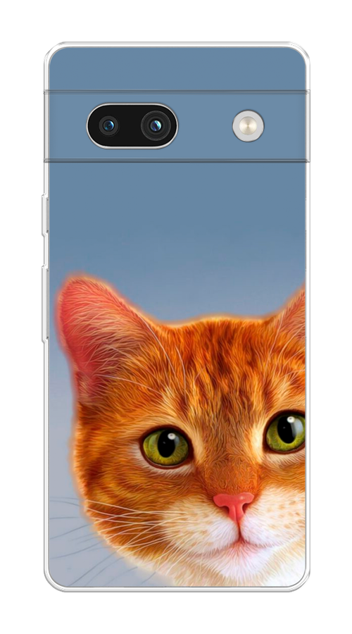 

Чехол на Google Pixel 7A "Любопытный котик", Коричневый, 271450-1