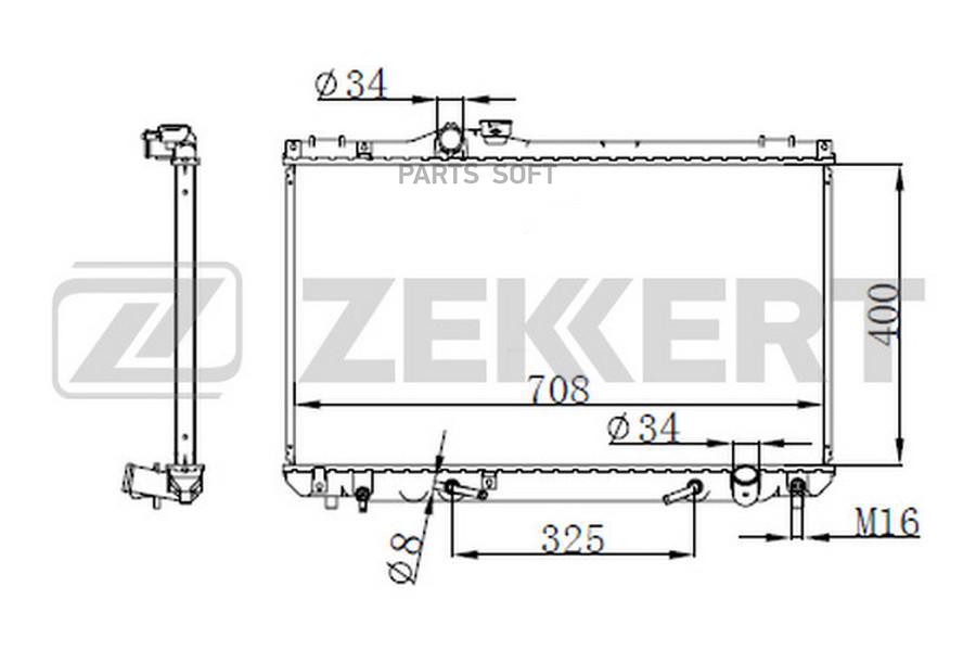

Радиатор охлаждения двигателя ZEKKERT MK1590