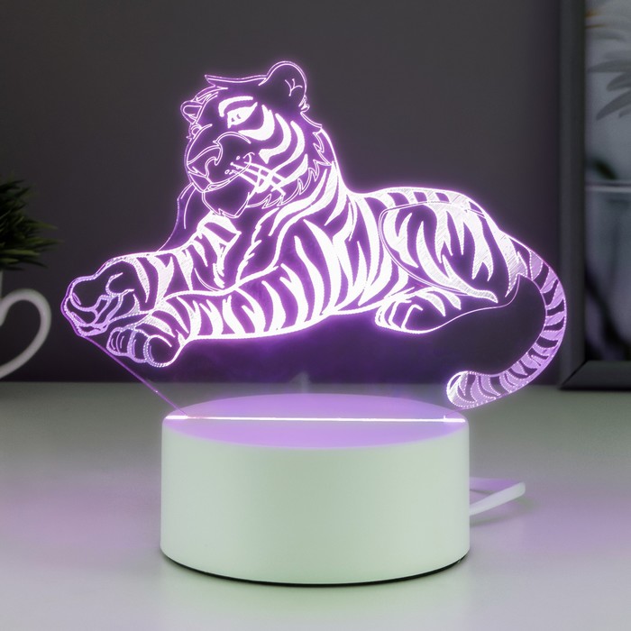 

Светильник Тигр LED RGB от сети