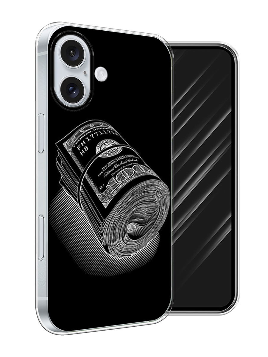 

Чехол Awog на Apple iPhone 16 Plus "Кубышка денег", Черный;серебристый, 16150-1