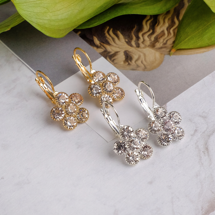 

Серьги классические из бижутерного сплава Queen Fair 4448469, стразы