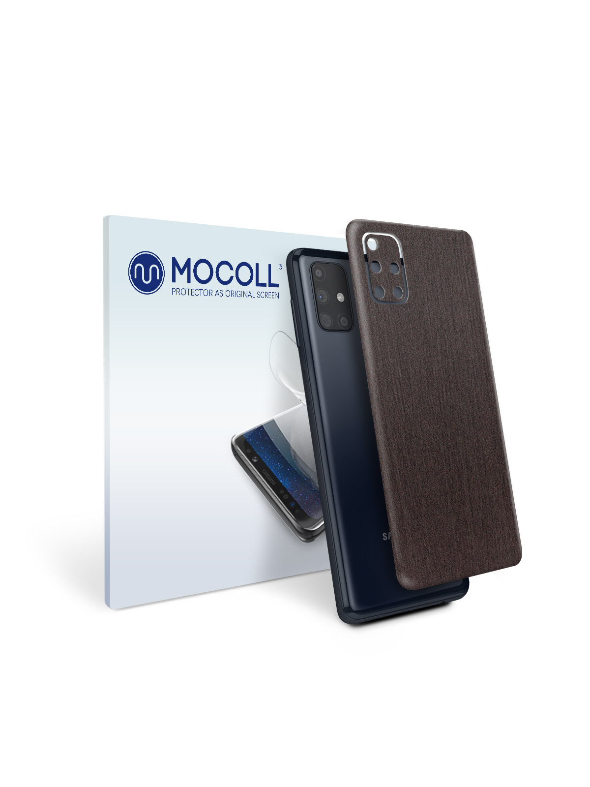 

Пленка защитная MOCOLL для задней панели Samsung Galaxy M51 Дерево Венге