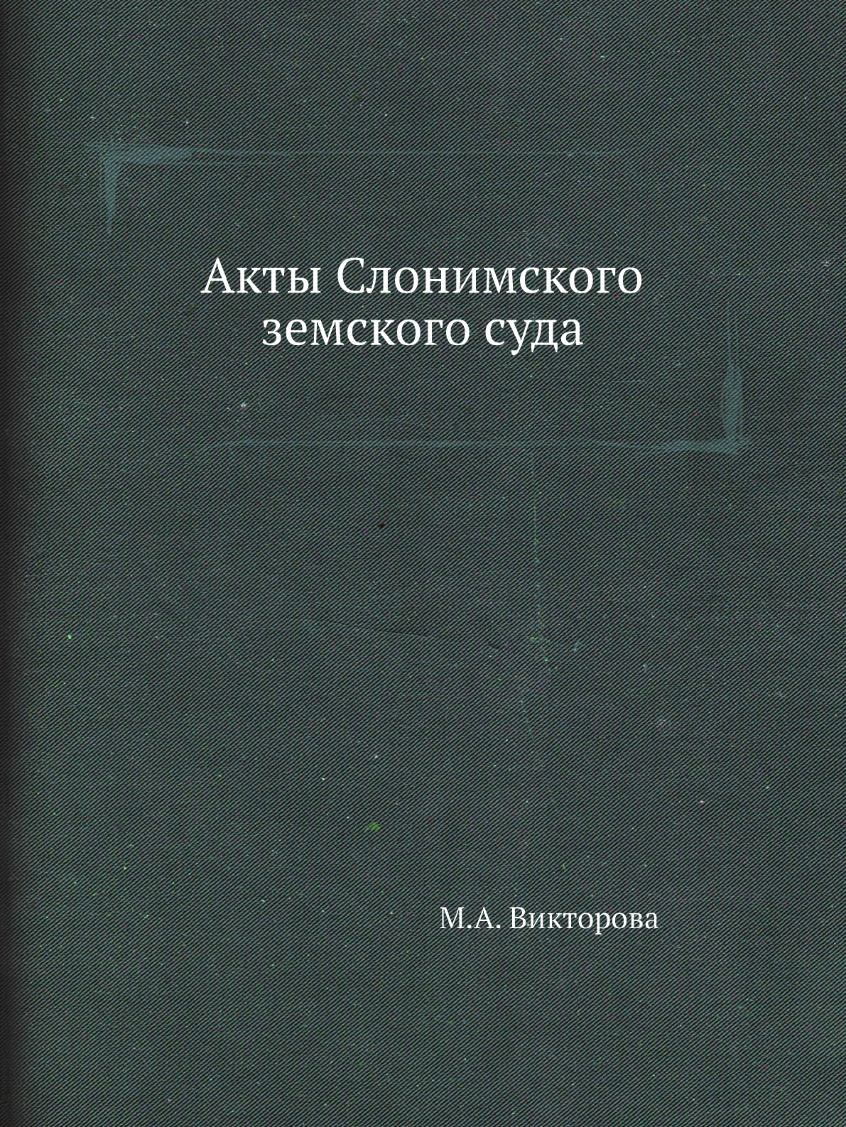 

Акты Слонимского земского суда