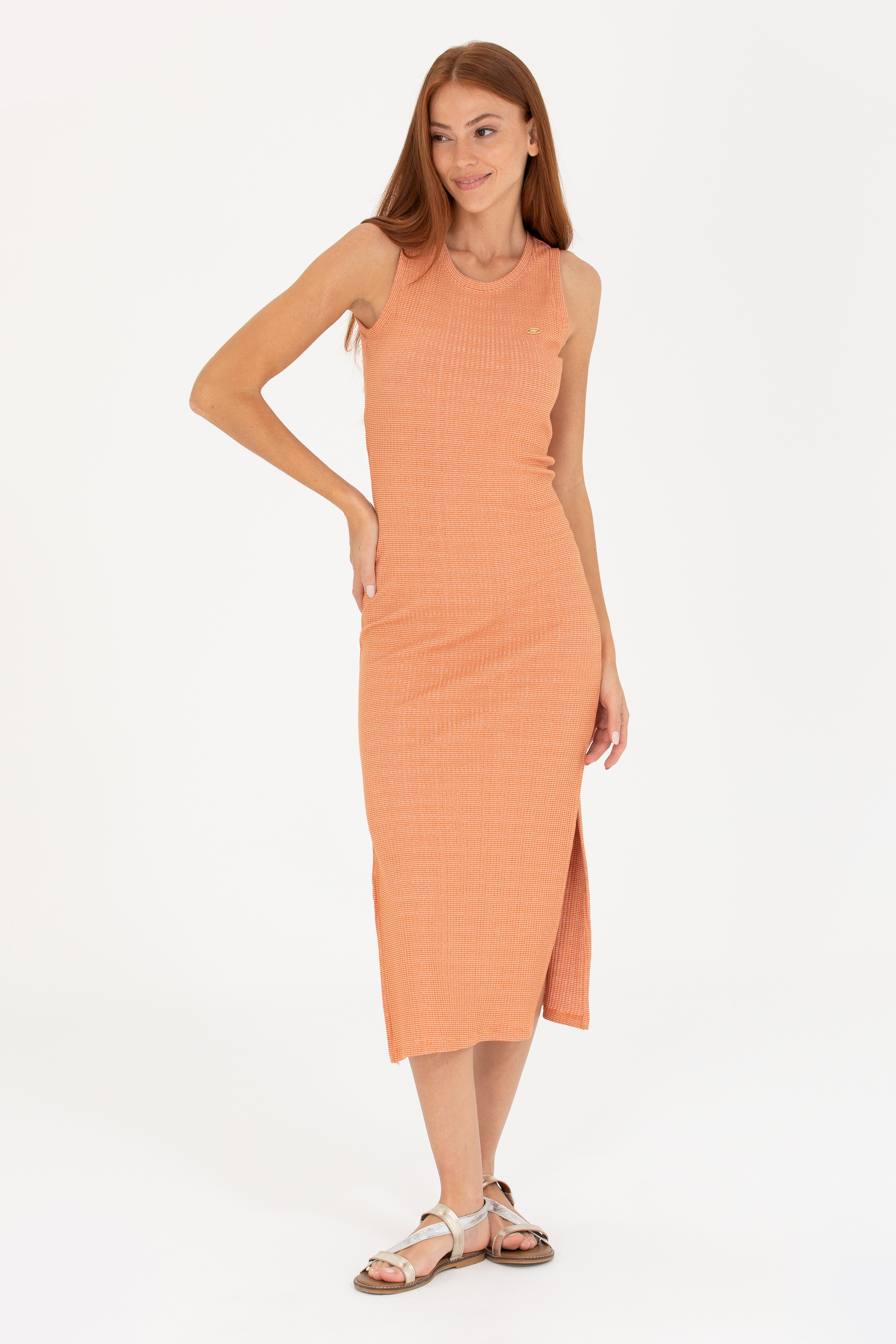 Платье женское US Polo Assn G082SZ0750MADIRA оранжевое 2XS 7450₽