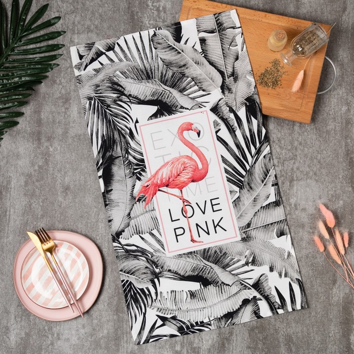 

Полотенце Этель, LOVE PINK, 4697893, 40х73 см, Розовый;черный