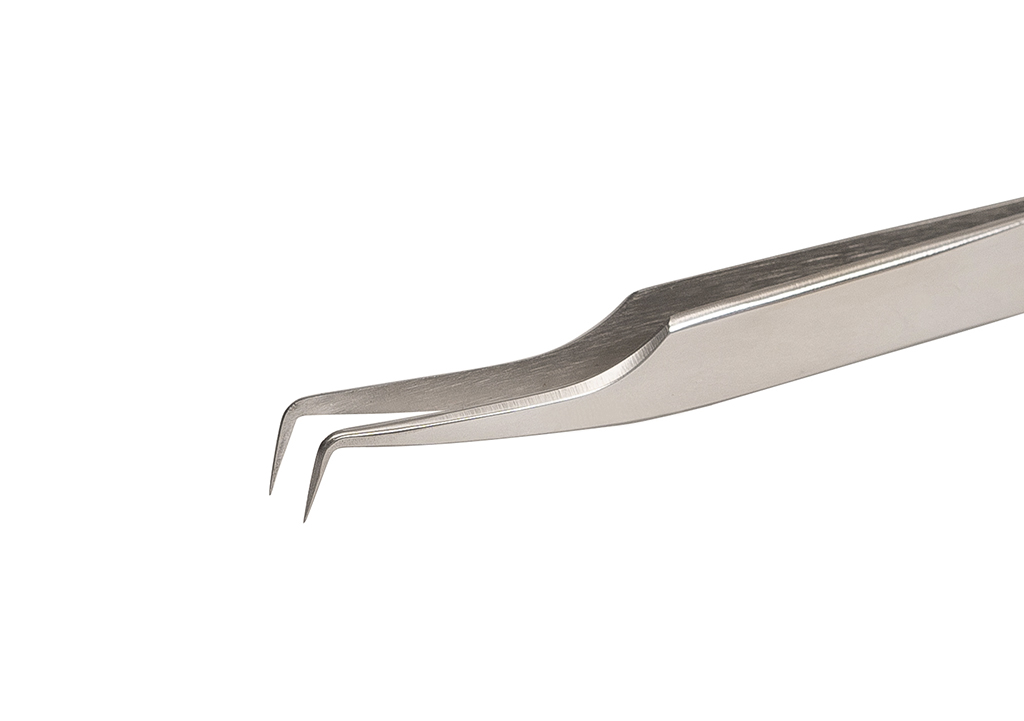 Пинцет для наращивания ресниц I-Beauty 802 (немецкая сталь) kaizer pro изогнутый пинцет для снятия ресниц сатин никель