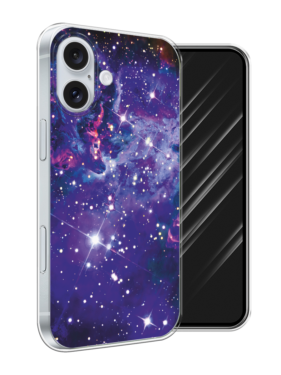 

Чехол Awog на Apple iPhone 16 Plus "Яркая галактика", Фиолетовый, 16150-1