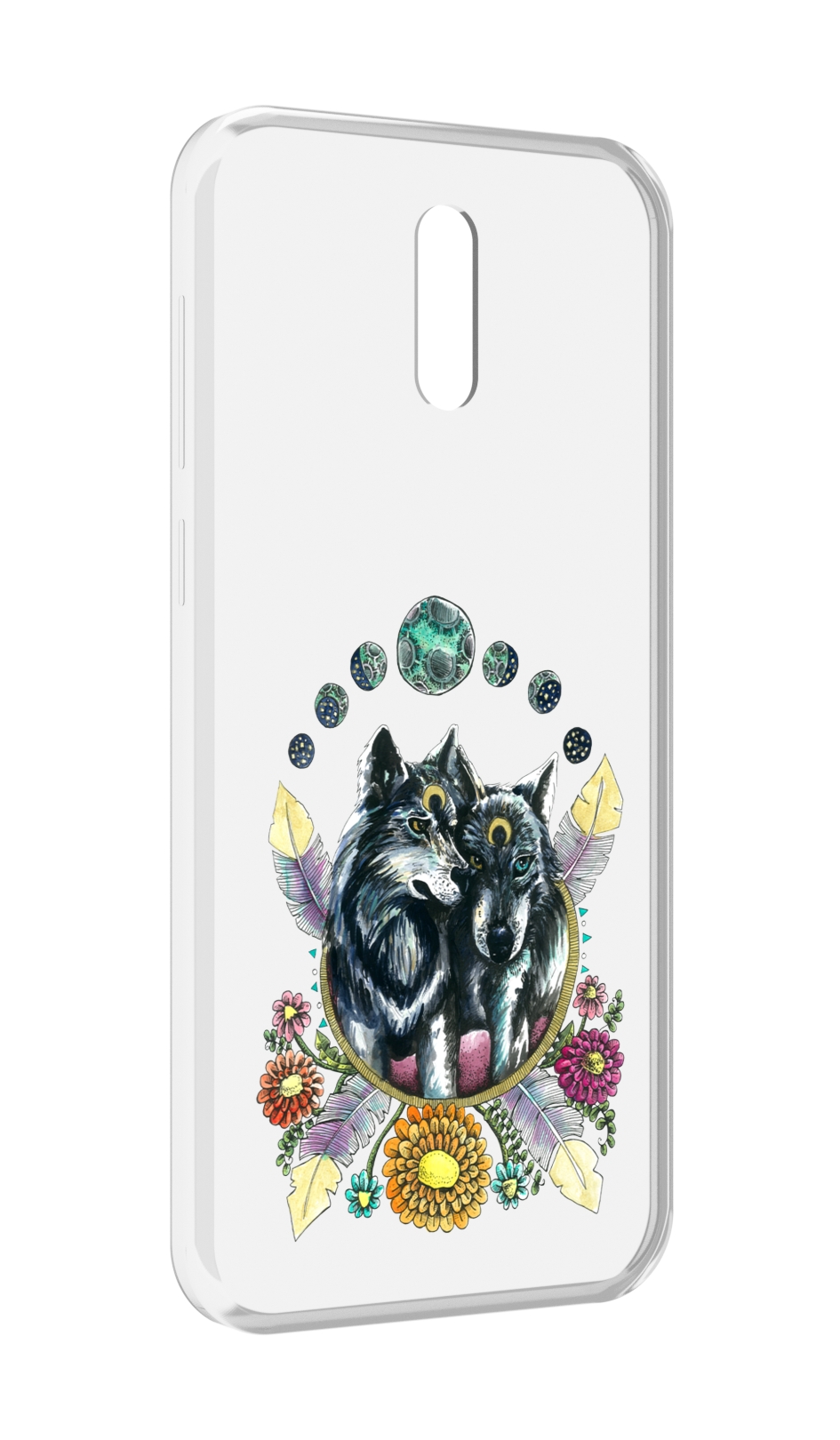 

Чехол MyPads красивые волки абстракция для Alcatel 3L (2019), Прозрачный, Tocco