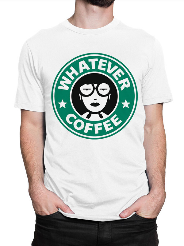 фото Футболка мужская design heroes daria - whatever coffee белая xs