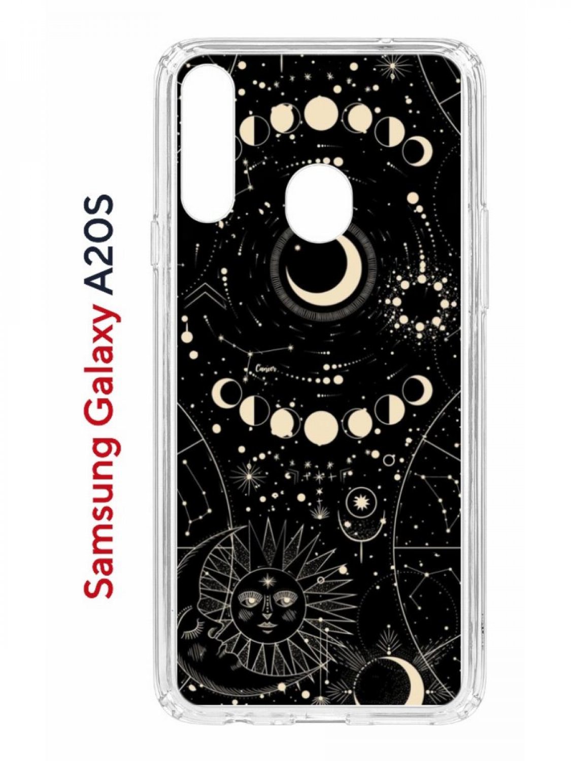 Чехол на Samsung Galaxy A20S с принтом Kruche Print Space, противоударный бампер