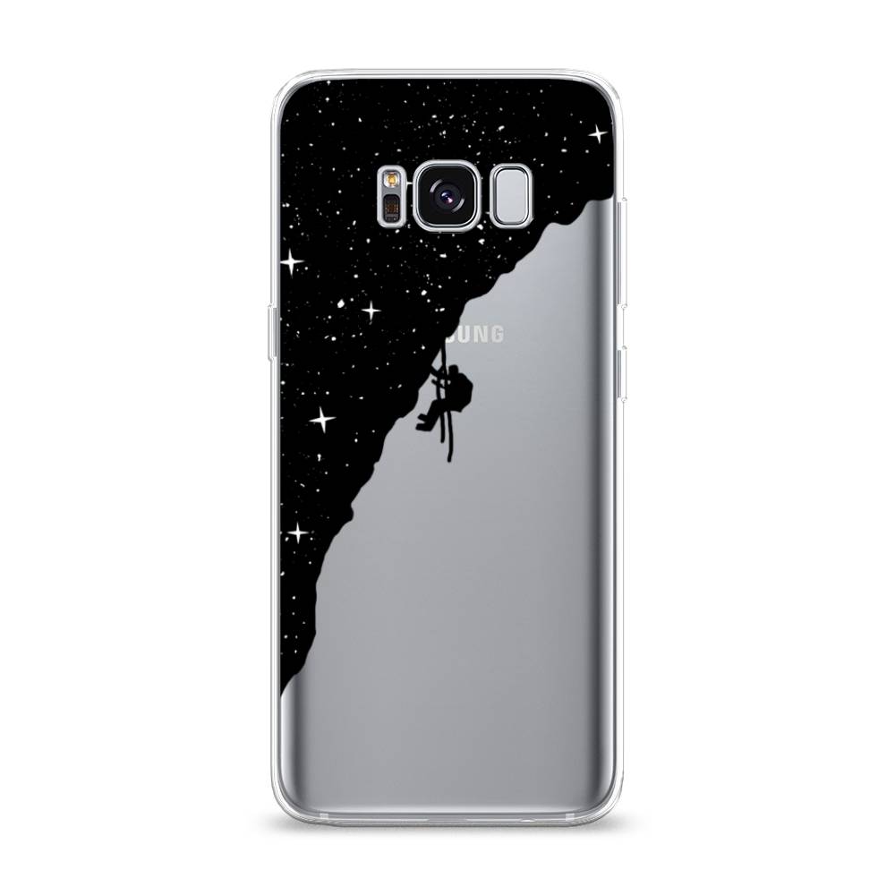 

Чехол Awog на Samsung Galaxy S8 "Скалолаз в космосе", Черный;белый;бежевый, 24750-4