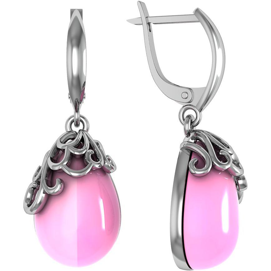 

Серьги женские из серебра ПРИВОЛЖСКИЙ ЮВЕЛИР 361094-RQ, кварц, 361094-RQ