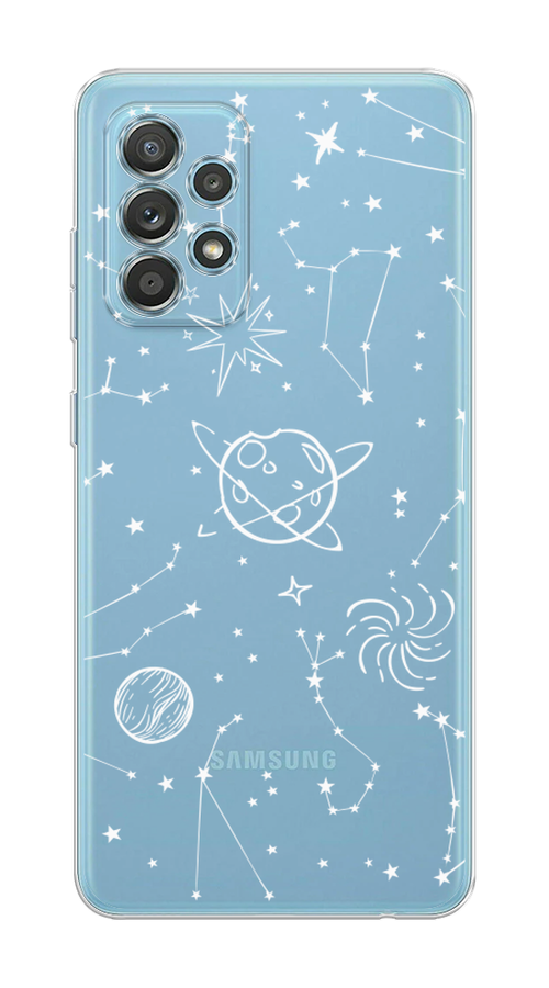 

Чехол на Samsung Galaxy A33 5G "Планеты в космосе", Белый, 2104450-2