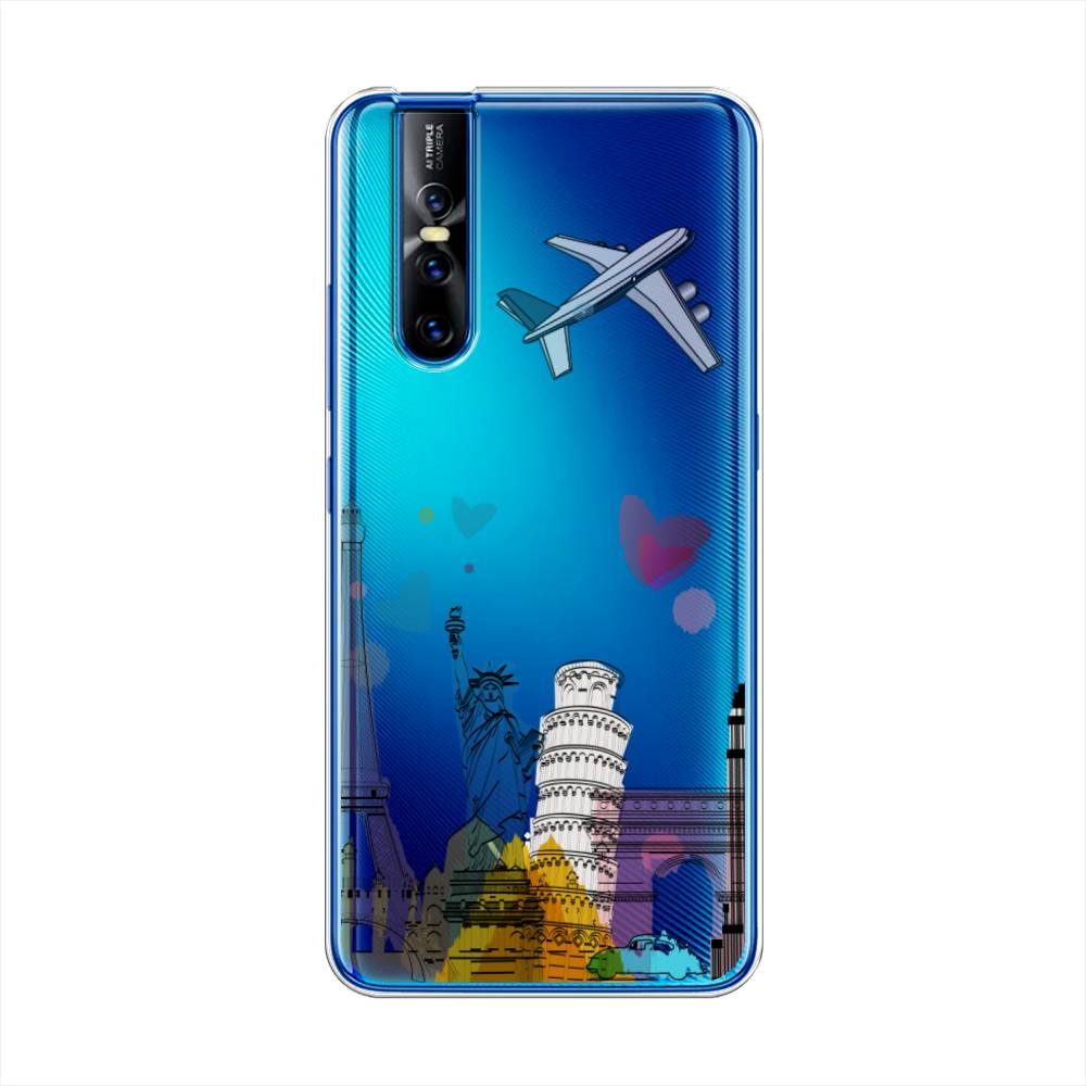 

Чехол Awog на Vivo V15 Pro "Самолет путешествий", Разноцветный, 261150-10