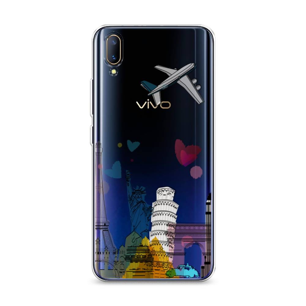 

Чехол Awog на Vivo V11/V11 Pro "Самолет путешествий", Разноцветный, 260850-10