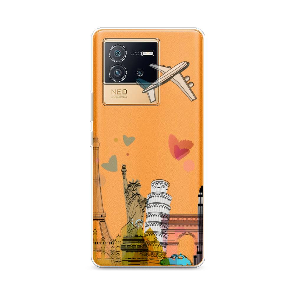 

Чехол Awog на Vivo iQOO Neo6 "Самолет путешествий", Разноцветный, 266850-10