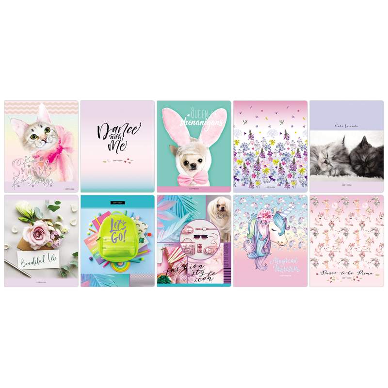 

Тетрадь Биджи, 48 л., скрепки, в клетку, арт. 305447, 24 штуки.