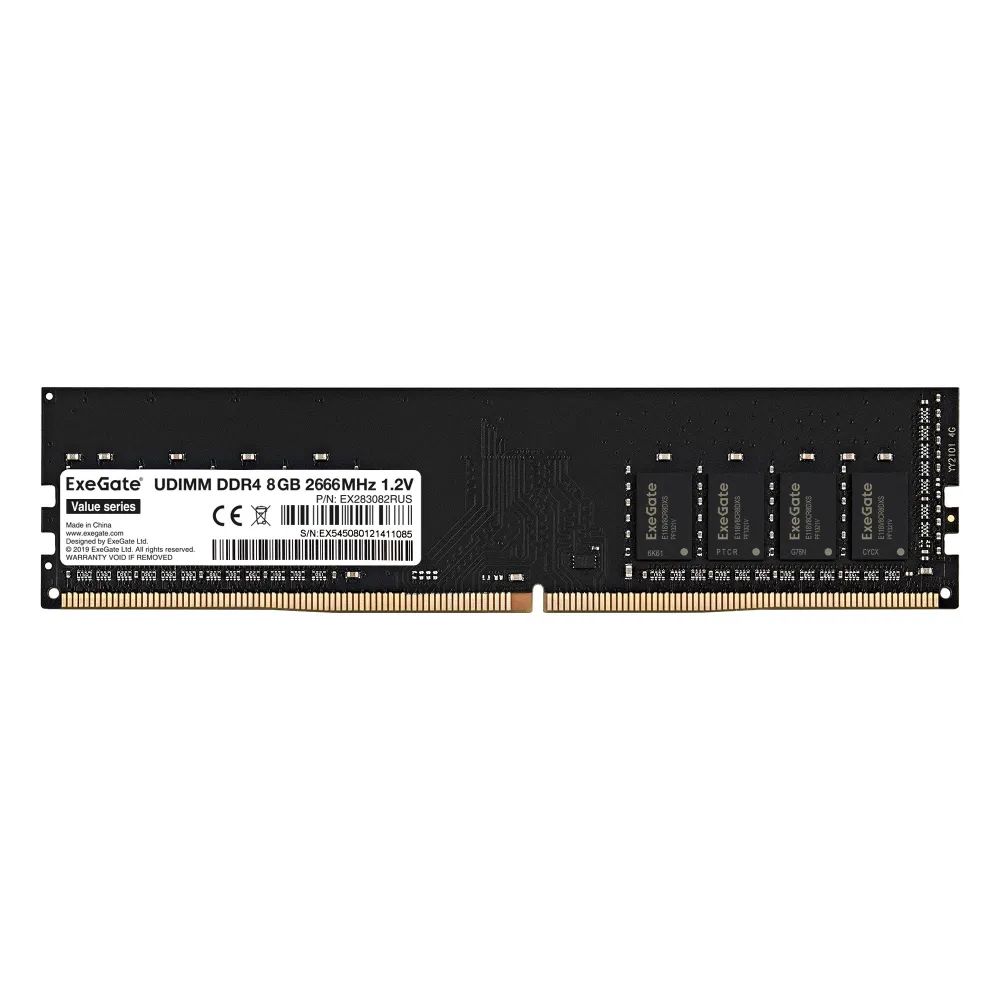 

Оперативная память Exegate DDR4 1x8Gb 2666MHz (EX283082RUS)