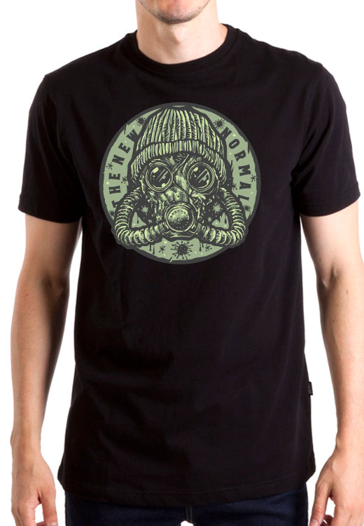 

Футболка унисекс NoBrand New Normal черная XXXL, Черный, New Normal